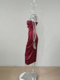 Silk Beaded Cami Long Dress
