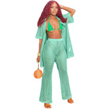 Beach Holiday Hollow Out Two Piece Set