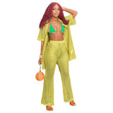 Beach Holiday Hollow Out Two Piece Set