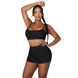 Yoga Sports Cami Top and Shorts Set Two Piece Set