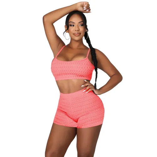 Yoga Sports Cami Top and Shorts Set Two Piece Set