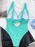 Solid Moulded Up One Piece Swimsuit
