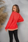 Drop Shoulder O-Neck Long Sleeve Pullover Sweater