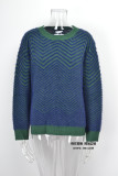 Drop Shoulder O-Neck Long Sleeve Pullover Sweater