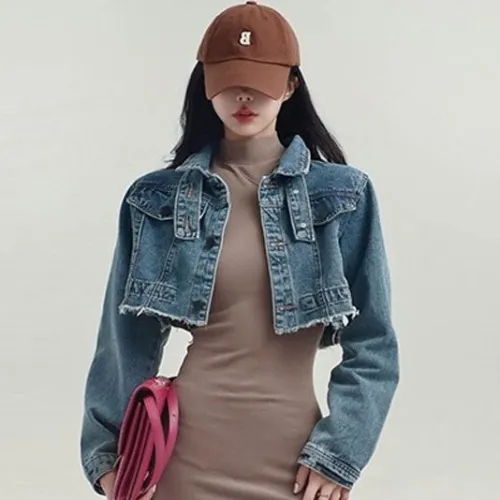 Street Style Trendy Short Denim Jacket
