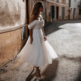 White Sexy Off Shoulder Long Prom Dress