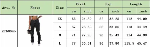 Fashion Slit Bottom Dark Gray Denim Pants