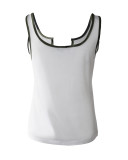 Contrast Sleeveless Casual Tank Top