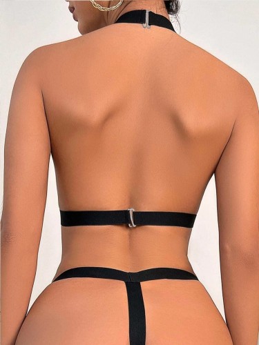 Black Sexy Bandage Lingerie Set
