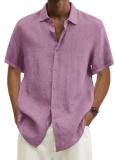 Summer Button Linen Men's Trendy Shirt