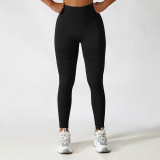 Women Solid Seamless Yoga Sports Pants