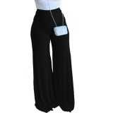 Loose High Waist Wide Leg Pants Bell Bottom Pants