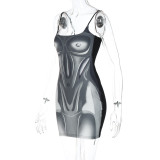 Print Fashion Style Cami Bodycon Dress