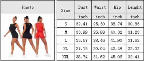 Solid Sleeveless Elastic Waist Sports Jumpsuit