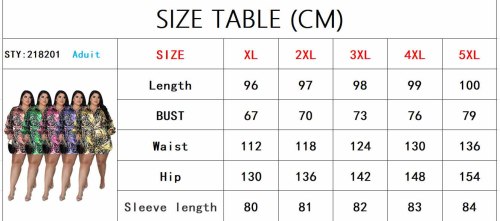Plus Size Wild Print Long Sleeve Turndown Collar Casual Playsuits