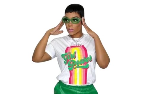 Summer Rainbow Stripe Print Short Sleeve T-Shirt Top