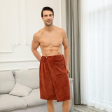 70x140cm Mens Soft Microfiber Wrap Bath Towels with Pocket Blanket for Swimming