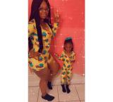 Parent-child Outfit Fashion Print Rompers for Parent