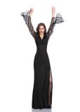Ghost Corpse Bride Cosplay Black Long Dress Womens Halloween Costume
