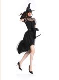 Black Witch Girl Role Play Cosplay Womens Halloween Costume