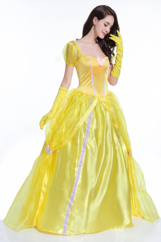 Belle Princess Movie Cosplay Womens Halloween Costume