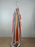 Women's Long Sleeve Striped Long Shirt & Trousers Two Piece Set