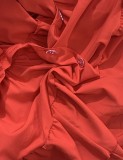 Women's Casual Short Sleeve Ruffle Sexy Short Dress