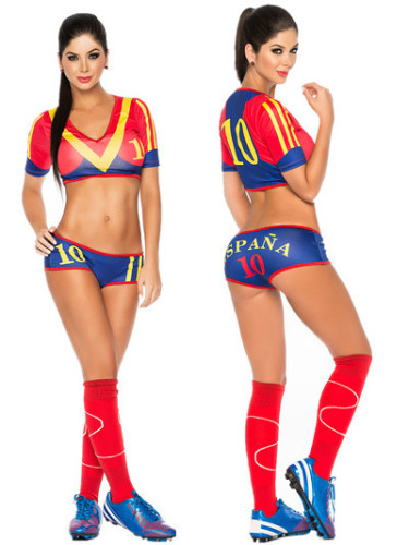 Sexy Adult Football Cheering Squad Women's Costume