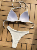 Sexy Solid Simple Basic Bikini Set