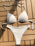Sexy Solid Simple Basic Bikini Set