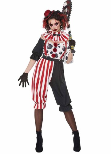 Halloween Costume Womens Clown Costume Masquerade Costume
