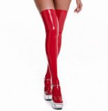Patent Pu Leather Stocking Lingerie Accessories