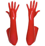 Patent Pu Leather Gloves Lingerie Accessories