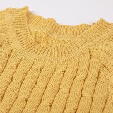 Winter Knit Bodycon Sweater Pants Two Piece Set