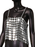 Womens Sexy Acrylic Camisole Party Top