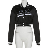 Women's Sexy Embroidered Cropped Short Jacket