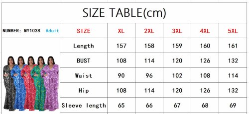 Plus Size Print V-Neck Long Sleeve Mermaid Maxi Dress