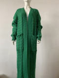 Casual Long Knitting Sweater Cardigan Coat