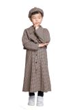 Kids Boys Cosplay Costume Sherlock Holmes Coat