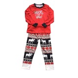 Family Clothing Parent-Child Outfit Christmas Print Pajamas Set