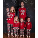 Family Clothing Parent-Child Outfit Christmas Print Pajamas Set