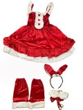 Christmas Womens Costumes Red Party Dress