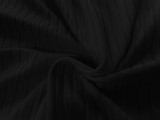 Plus Size Black V-Neck Off-Shoulder Ribbed Full Sleeve Bodycon Dress