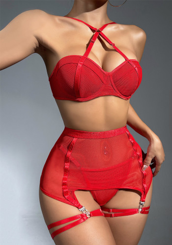 Sexy See Through Mesh Erotic Lingerie Set