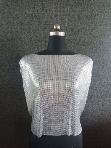 Sexy Metallic Sparkly Party Tank Top