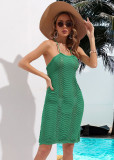 Summer Beach Dress Sexy Backless Knitting Bikini Cover Up