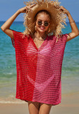 Women Cover Up Hollow Knitting Bikini Blouse