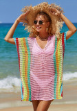 Sexy Multicolor Hollow Out Knitted Holidays Bikini Cover-Ups Beachwear