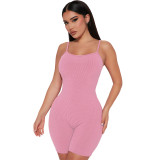 Summer Ribbed Cami Tight Rompers