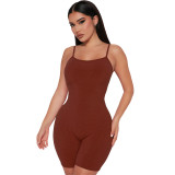 Summer Ribbed Cami Tight Rompers